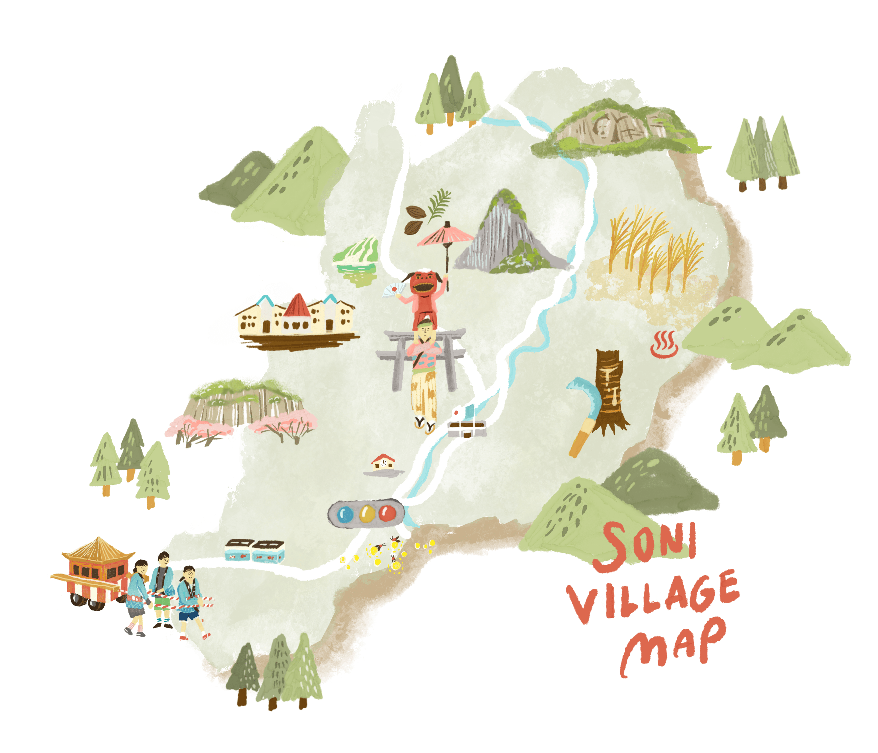 曽爾村のマップ